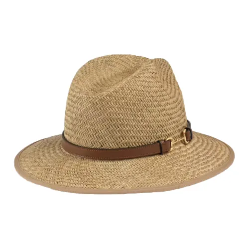 GUCCI Кожа Шляпы Унисекс Коричневый