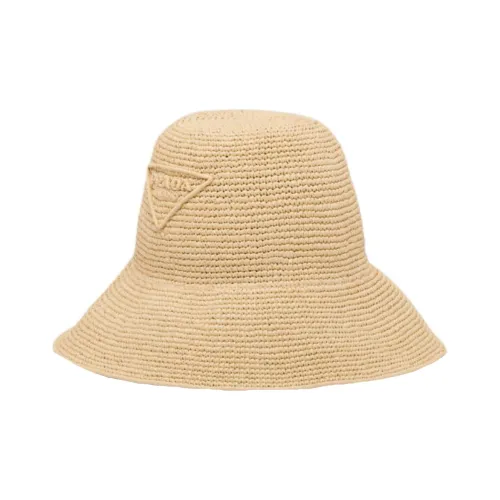 PRADA Соломенное плетение Шляпы Коричневый Унисекс