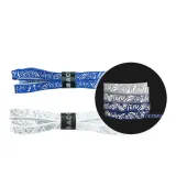Белый Пейсли 3M Светоотражающие Шнурки*1 пара + Градиент Синий Пейсли 3M Светоотражающие Шнурки*1 пара