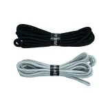 Черные круглые шнурки *1 упаковка + серые круглые шнурки *1 пара