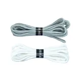 Серый круглый шнурок *1 упаковка + белый круглый шнурок *1 пара