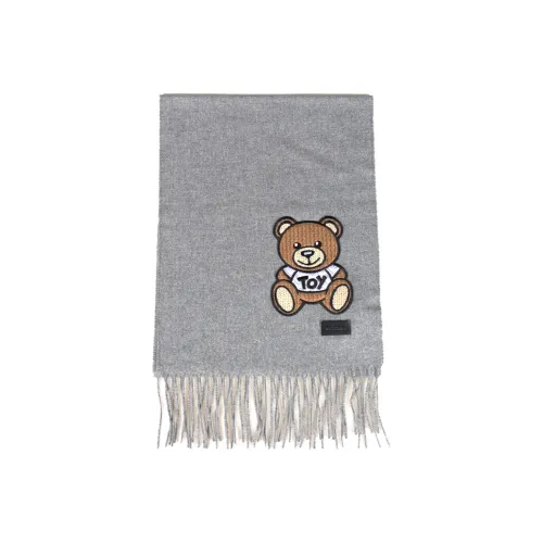 MOSCHINO Вязаные шарфы Унисекс Серый