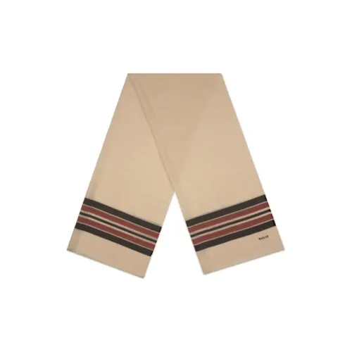 BALLY Вязаные шарфы из смешанной шерсти CAMEL Мужской