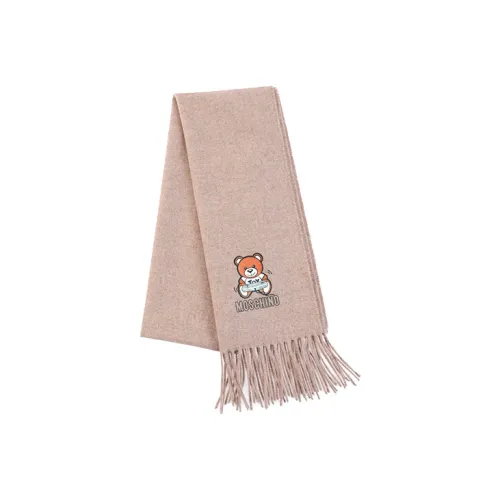 MOSCHINO Шарфы из шерсти Wool Knit Умбра Унисекс