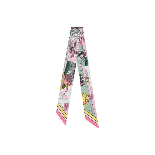 HERMES Шелковые шарфы Женские Розовый