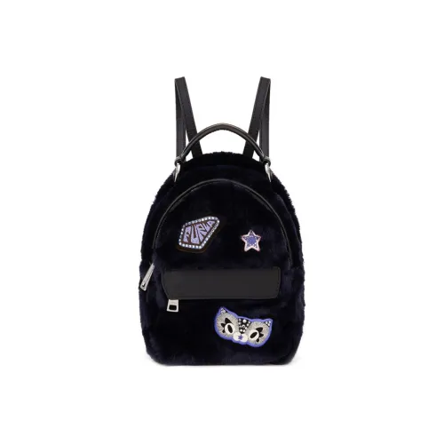 Furla Favola Кожаный вставки Рюкзак Мини Женский Черный