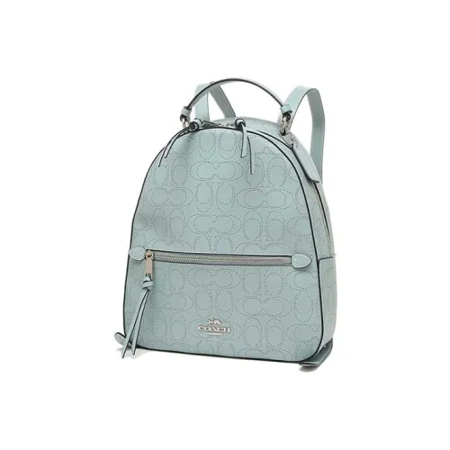 COACH Jordyn Кожа Рюкзак Женские Синий
