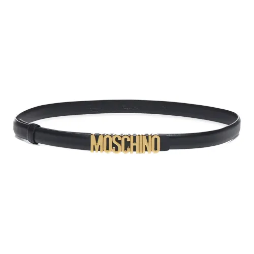 MOSCHINO Кожаные ремни, черные, женские