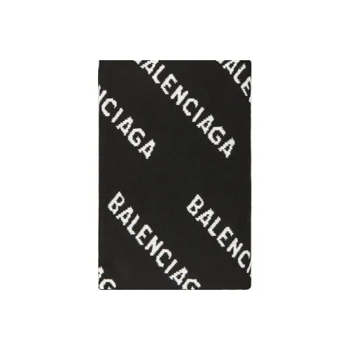 BALENCIAGA Шерсть Шарфы Черный Унисекс