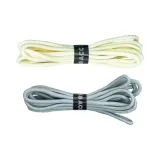 Экрю Круглый Шнурки*1 Пачка + Серый Круглый Шнурки*1 Пара