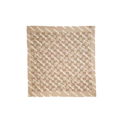 GUCCI The Hacker Project Кашемир Вязаные шарфы Бежевый верблюд Унисекс