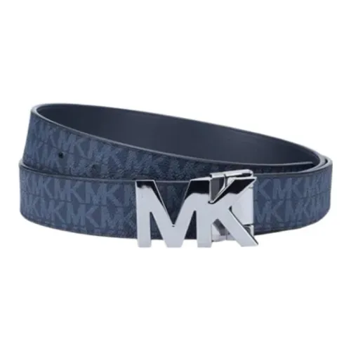 MICHAEL KORS Кожаные ремни Темно-синий Синий Мужской