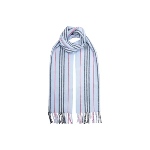 Burberry Кашемировые Вязаные Шарфы Синий Мужской