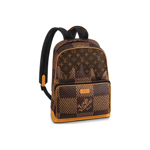 LOUIS VUITTON Nigo Collaboration Холст Рюкзак Мужской Коричневый