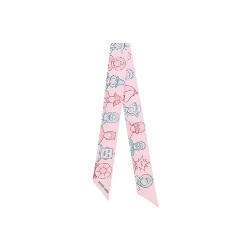 HERMES Шелковые шарфы Унисекс Розовый