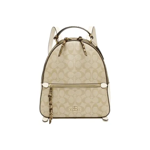 COACH Jordyn Холст и Кожа Рюкзак Большой Женский Хаки