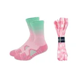 Розово-вишневый Соник Speed Спортивные носки 1 упаковка + Вишневый цветок Дождь Шнурки для обуви 1 пара