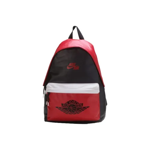 Jordan Полиэстер Баскетбольная Сумка Рюкзак Большой Унисекс Черный Красный