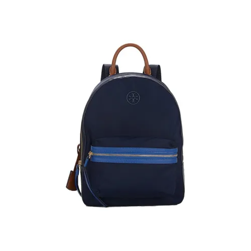 TORY BURCH Perry Ткань Двойной Молния Рюкзак с Плечевыми ремнями Женские Темно-синий