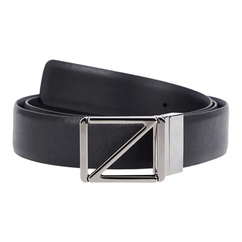 Ermenegildo Zegna Кожаные ремни Черный Унисекс