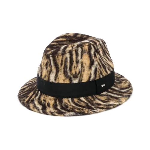 SAINT LAURENT Шерсть Цилиндры Женские Бежевый