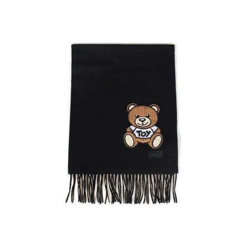 MOSCHINO Шарфы из шерсти Wool Knit Черный Унисекс