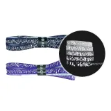 Черный градиент Пейсли 3M светоотражающие шнурки * 1 пара + градиент фиолетовый Пейсли 3M светоотражающие шнурки * 1 пара