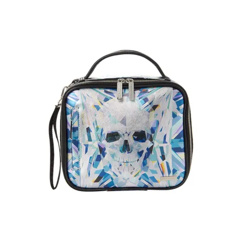 SPRAYGROUND Artificial Leather Маленькая Квадратная Сумка Унисекс Фотиния Серый