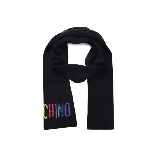 MOSCHINO Шарфы из шерсти Wool Knit Черный Унисекс