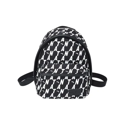 Anta Ткань Рюкзак Мини Унисекс Полностью С принтом Черный