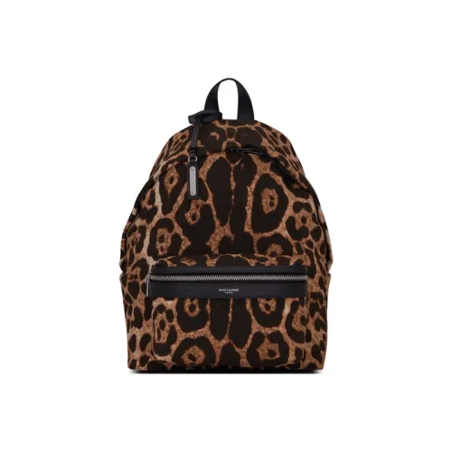 SAINT LAURENT City Canvas Рюкзак Мини Женский Естественный