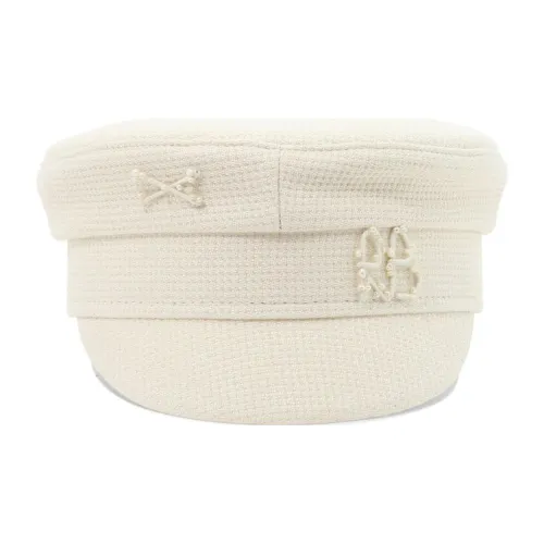 RUSLAN BAGINSKIY Хлопок Береты Белый Женские