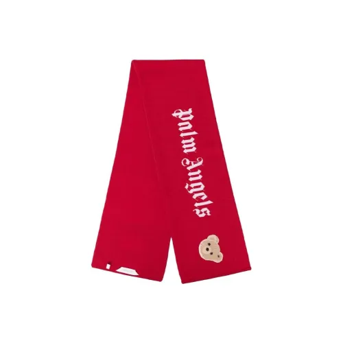 PALM ANGELS Шарфы из шерсти Красный Женские