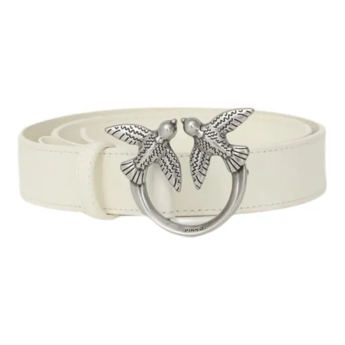 PINKO Коровья кожа Ремни Белый Женские
