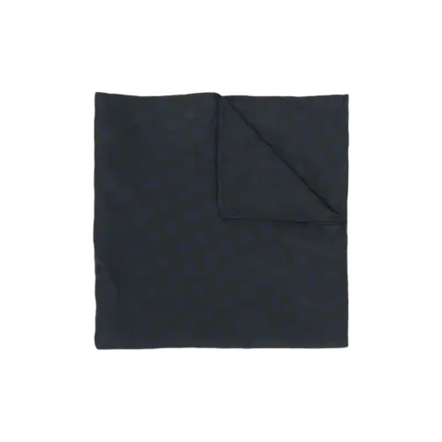 MIU MIU Шелковые шарфы Темно-синий Унисекс