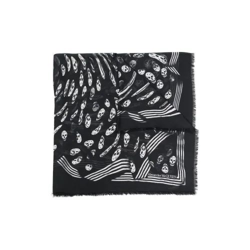 Alexander McQueen Модал Вязаные Шарфы Черные Женские