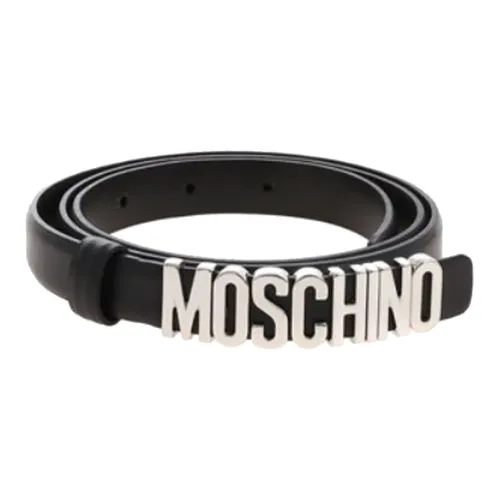 MOSCHINO Кожаные ремни, черные, женские