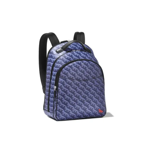 MONTBLANC Кожа Рюкзак Средний Мужской Синий