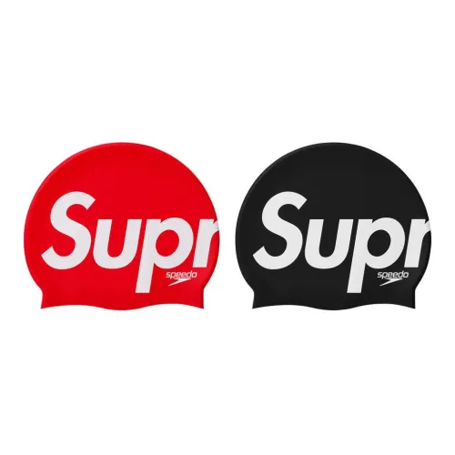 Supreme x Speedo Spring Summer 2020 collection Силиконовые Шапки и Кепки Унисекс Красный Черный