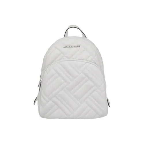 MICHAEL KORS Abbey Sheepskin Backpack Medium Women's White