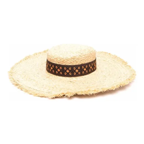 Borsalino Raffia Плетеная шляпа Унисекс Бежевый