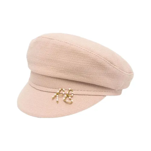 RUSLAN BAGINSKIY Льняная ткань Береты Светло-янтарный Женские