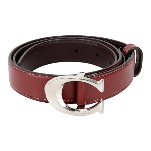 COACH Ремни из коровьей кожи для женщин