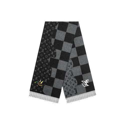 LOUIS VUITTON Кашемировые вязаные шарфы для мужчин