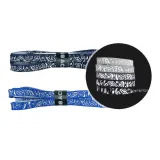 Черный градиент Пейсли 3M светоотражающие шнурки * 1 пара + градиентный синий Пейсли 3M светоотражающие шнурки * 1 пара
