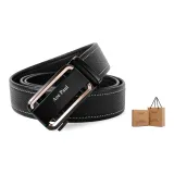 Черный принтер, ленты с золотой пряжкой.