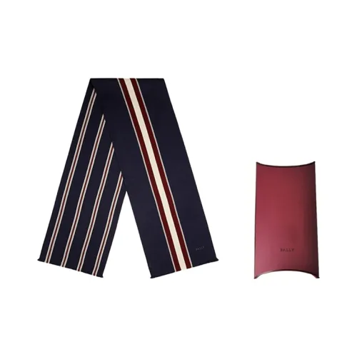 BALLY Шерпа из трикотажа, шарфы, синий, мужской