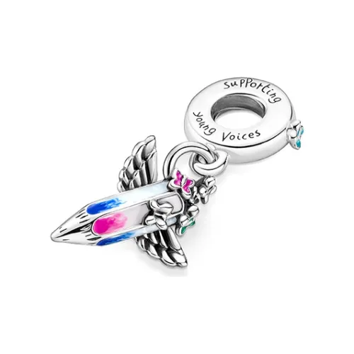 Pandora Sterling Silver 925 пробы, исключая эмаль, технология, ювелирные аксессуары, многоцветный, женский