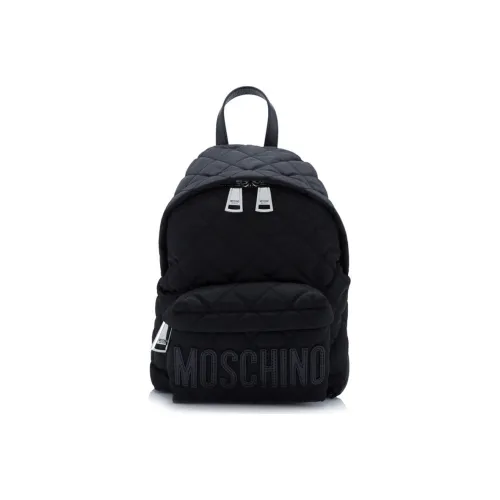 MOSCHINO Нейлоновый рюкзак унисекс черного цвета