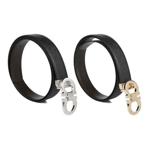 Ferragamo Ремни из коровьей кожи Мужской Черный 3,5CM